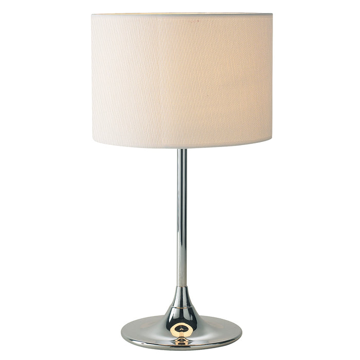 Delta Table Lamp Polished Chrome With Shade