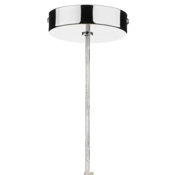 Dionne Non Elec Pendant Polished Chrome Clear Droppers