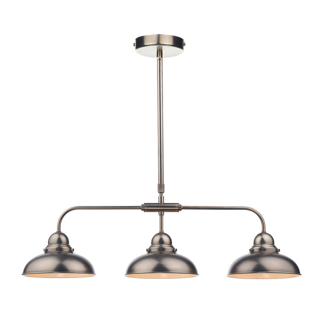 Dynamo 3 Light Bar Pendant Antique Chrome