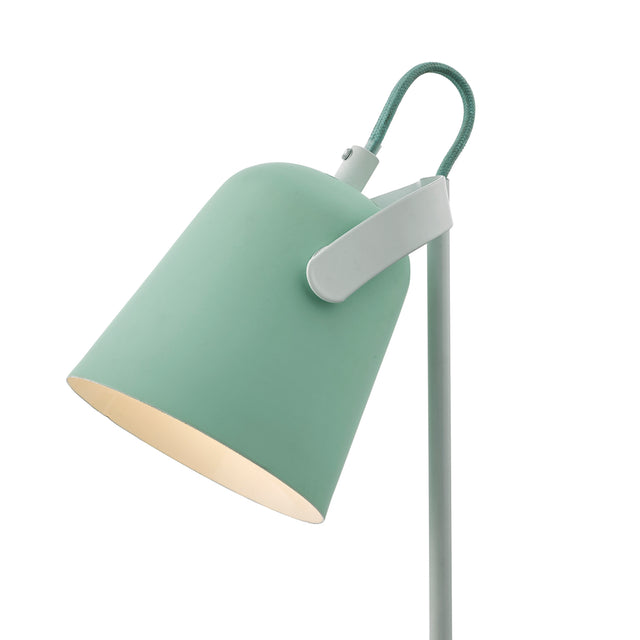 Effie Table Lamp Pale Green and White