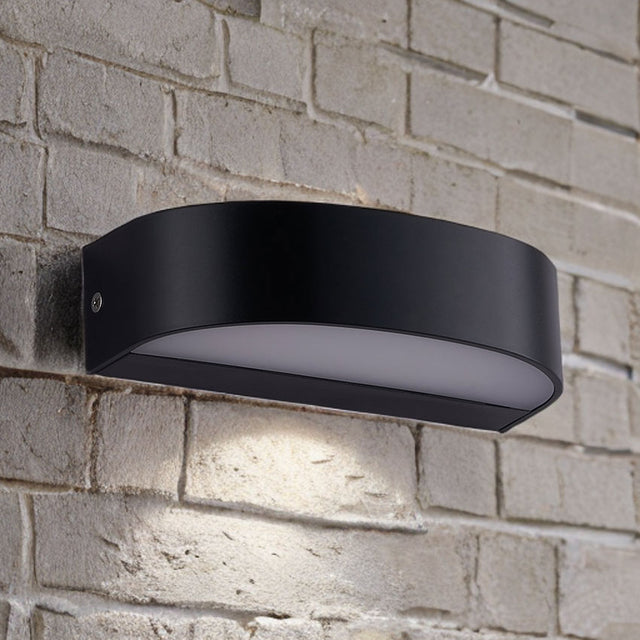 Black Polycarbonate Corrosion Proof Led Outdoor Wall Light