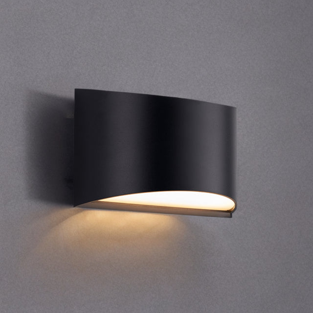 Black Polycarbonate Corrosion Proof Led Outdoor Wall Light