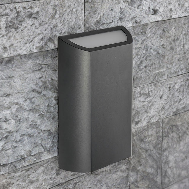 Dark Grey Polycarbonate Corrosion Proof Led Outdoor Wall Light