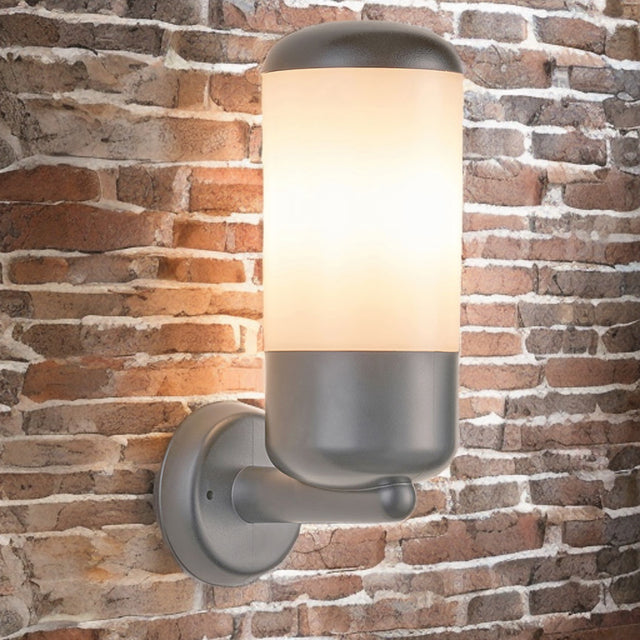 Polycarbonate Corrosion Proof Outdoor Wall Light - Grey Finish