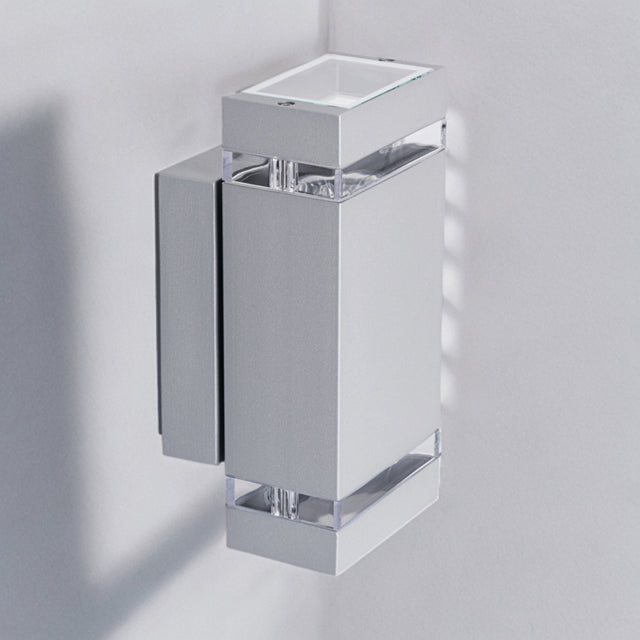Alta Grey 2 Light Square Up/Down Wall Light