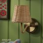 Joules Elcot Rechargeable Wall Light Natural Rattan