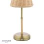Joules Elcot Rechargeable Table Light Natural Rattan