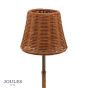 Joules Elcot Rechargeable Table Light Dark Rattan