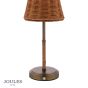 Joules Elcot Rechargeable Table Light Dark Rattan