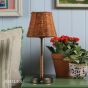 Joules Elcot Rechargeable Table Light Dark Rattan