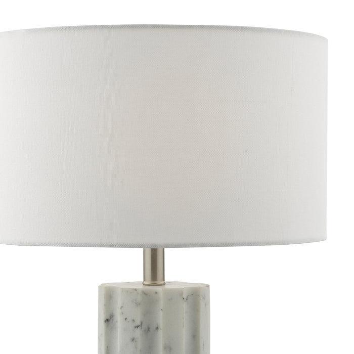 Erebus Table Lamp Marble Effect With Shade