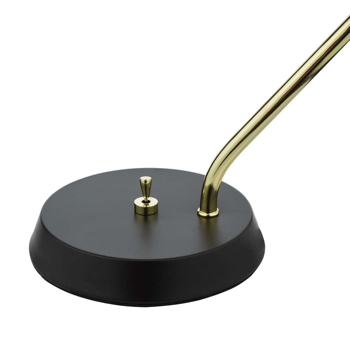 Erna Task Table Lamp Polished Brass Satin Black