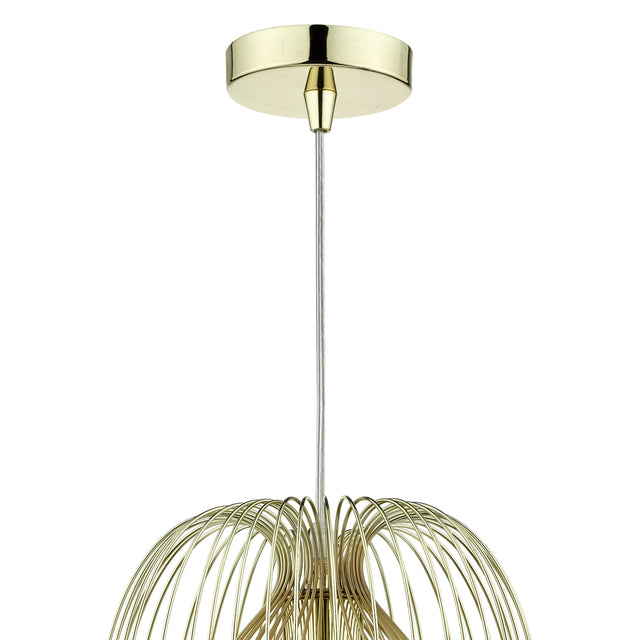 Ero 1 Light Pendant  Gold