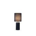 Groove 1Lt Table Lamp, Navy Blue with matching Shade