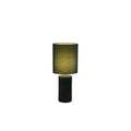 Groove 1Lt Table Lamp, Olive Green with matching Shade