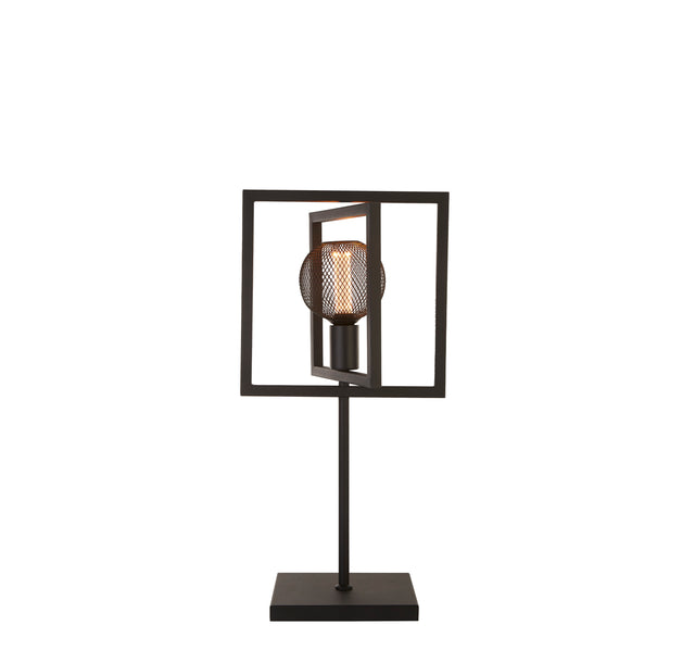 Plaza Table Lamp - Matt Black Metal