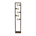 Oblong 5Lt Floor Lamp - Rustic Brown Metal