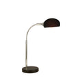 Astro Table Lamp - Black & Chrome Metal & White Glass Shade