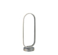 Liner Table Lamp - Chrome Metal & Brushed Aluminium