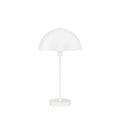 Mushroom Table Lamp - White Metal