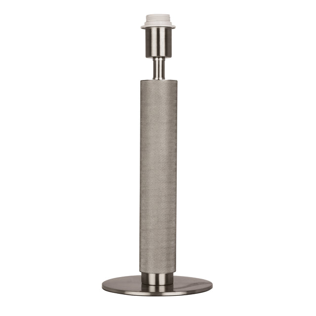 Base Only - London Table Lamp - Knurled Silver