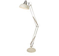 Goliath Task Lamp - Chrome & Cream Metal
