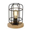 Vision Table Lamp - Matt Black Metal & Wood