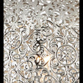 Fretwork Table Lamp  - Laser Cut Nickel Metal