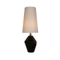 Apex 1Lt Table Lamp, Antique Brass Metal Black Resin, White