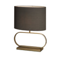 Sleek Table Lamp - Bronze Metal with Grey shade