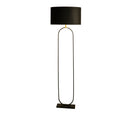 Modish Floor Lamp - Black Metal with Black Shade