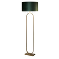 Modish Floor Lamp Bronze Metal with Green Shade