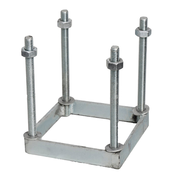 Foundation frame, square in galvanised steel