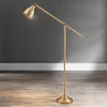 This Satin Brass Floor Lamp Is Ideal For Reading, Studying, Or Adding Ambient Light To A Room. Its Combination Of Functionality And Elegance Makes It A Popular Choice For Both Residential And Commercial Spaces.