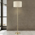 Antique Brass W/ Oatmeal Shade Ashley Floor Lamp