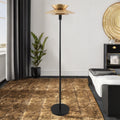 Satin Brass Retro Style Metal Floor Lamp