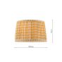 Joules Folly Pleated Shade Yellow Geo 25cm
