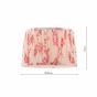 Joules Folly Pleated Shade Tree Of Life Cream & Pink 30cm