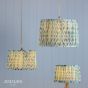 Joules Folly Pleated Shade Ikat Blue 30cm