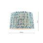 Joules Folly Pleated Shade Ikat Blue 30cm