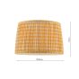 Joules Folly Pleated Shade Yellow Geo 30cm