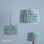 Joules Folly Pleated Shade Ikat Blue 40cm