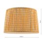 Joules Folly Pleated Shade Yellow Geo 40cm