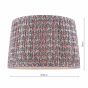 Joules Folly Pleated Shade Floral Foula 40cm