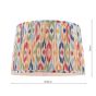 Joules Folly Pleated Shade Ikat Multi 40cm