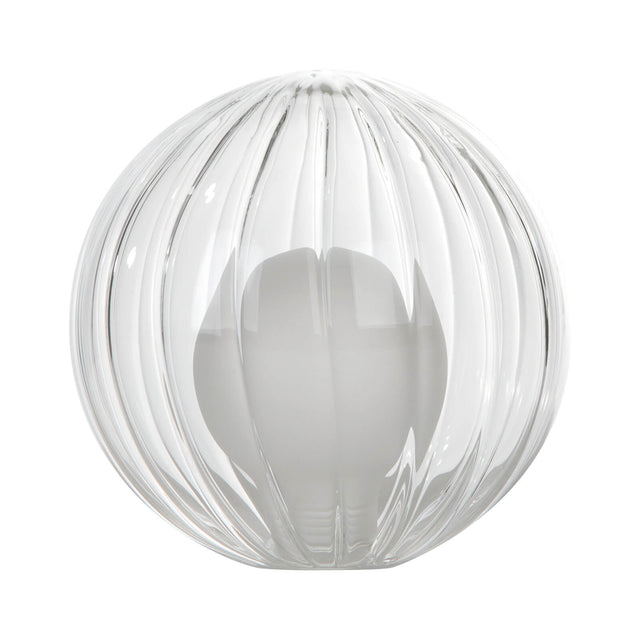 GL20 Mix & Match Opal & Clear Ribbed Glass 12cm