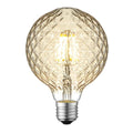 Facet Amber Glass Led Filament Bulb