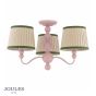 Joules Harewood 3 Light Semi Flush Pink
