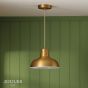 Joules Hatfield Industrial Pendant Light Brass