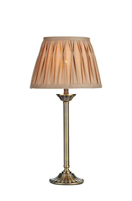 Hatton Table Lamp Antique Brass With Shade